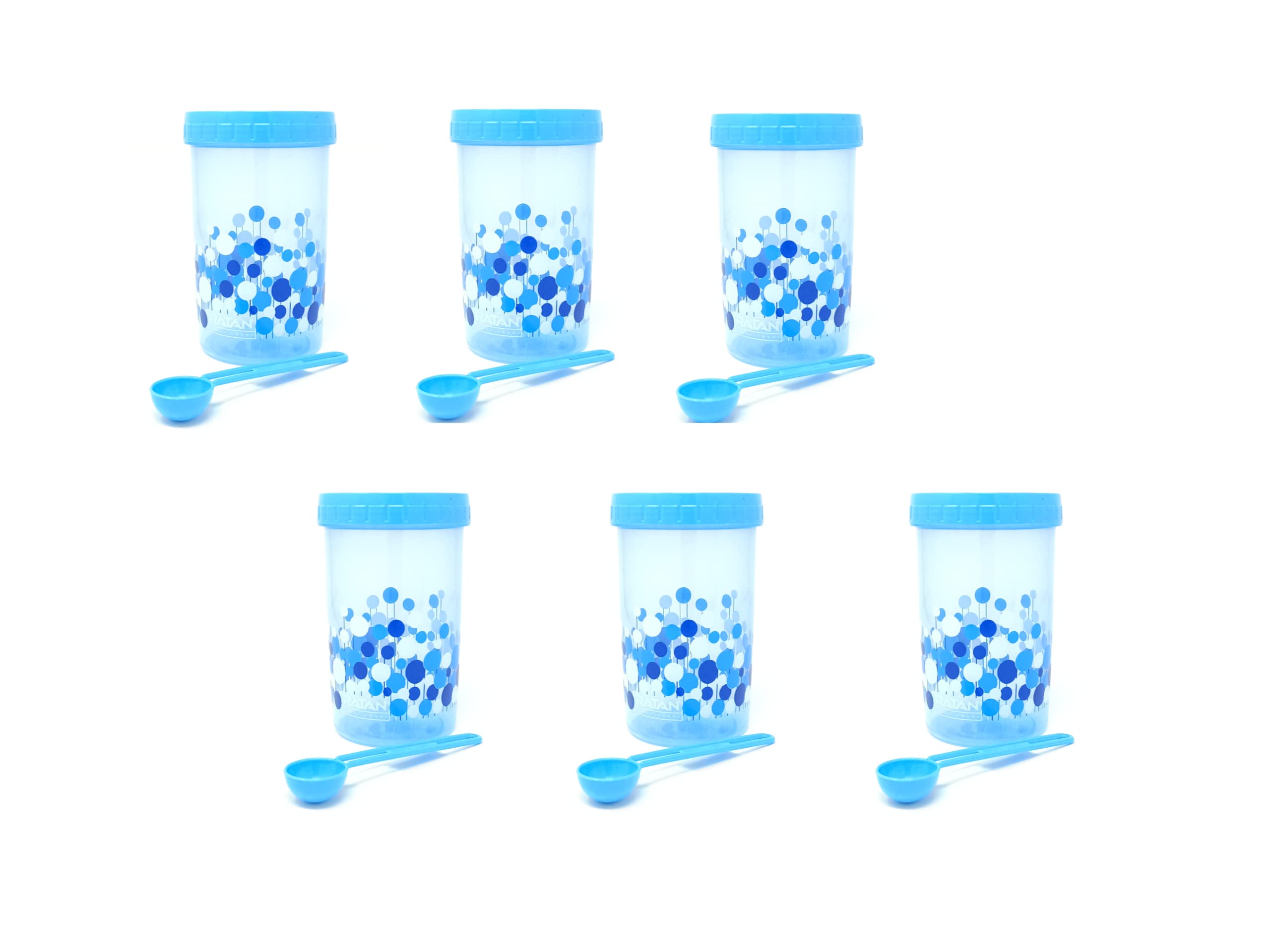 Ratan Plastic E-zee Lock Jar Set of 03,1000ml (Royal Blue)