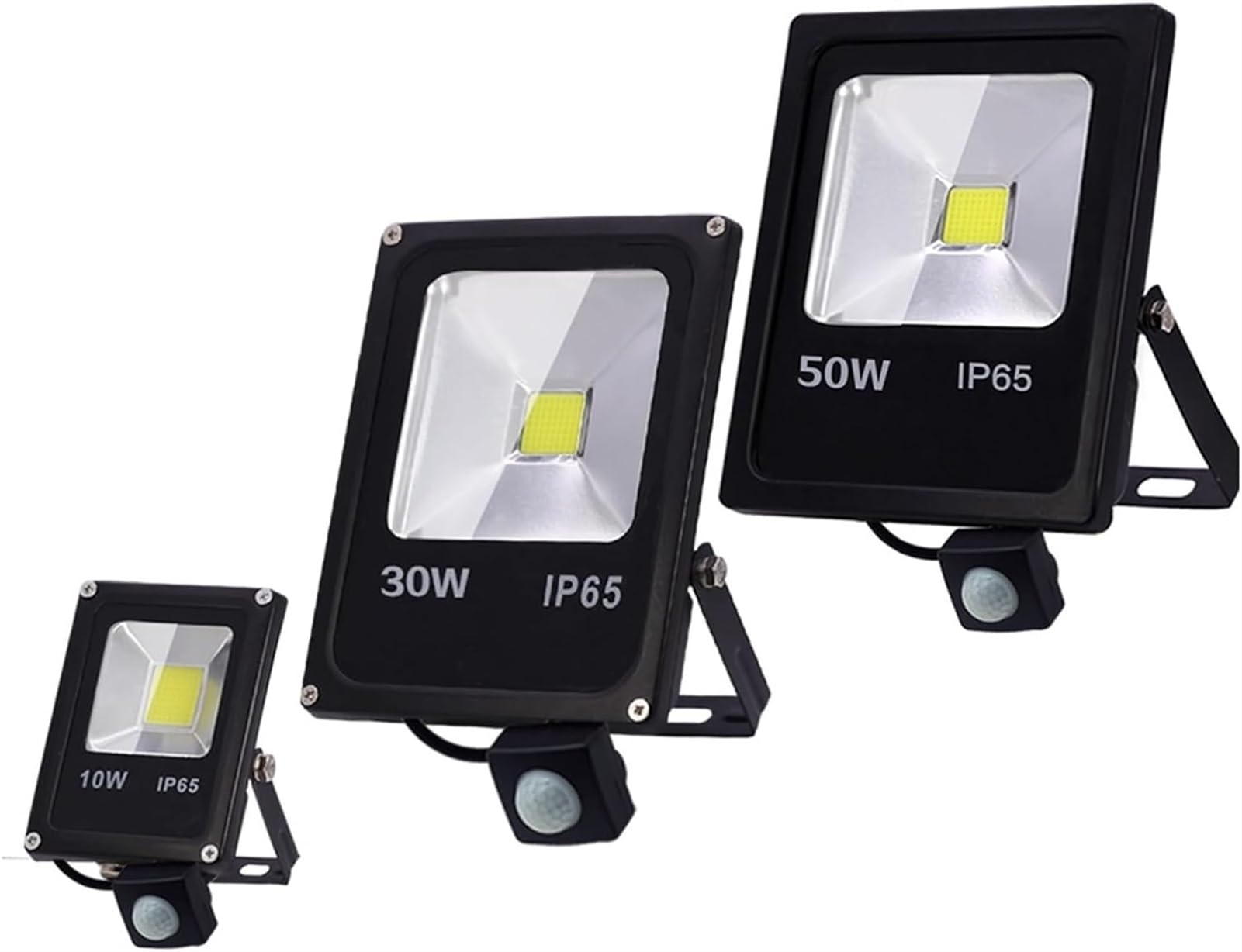 oświetlenie zewnętrzne, Czujnik ruchu LED IP65 Oświetlenie Stwórz kolorową atmosferę(Motion Sensor 50w,Warm White)