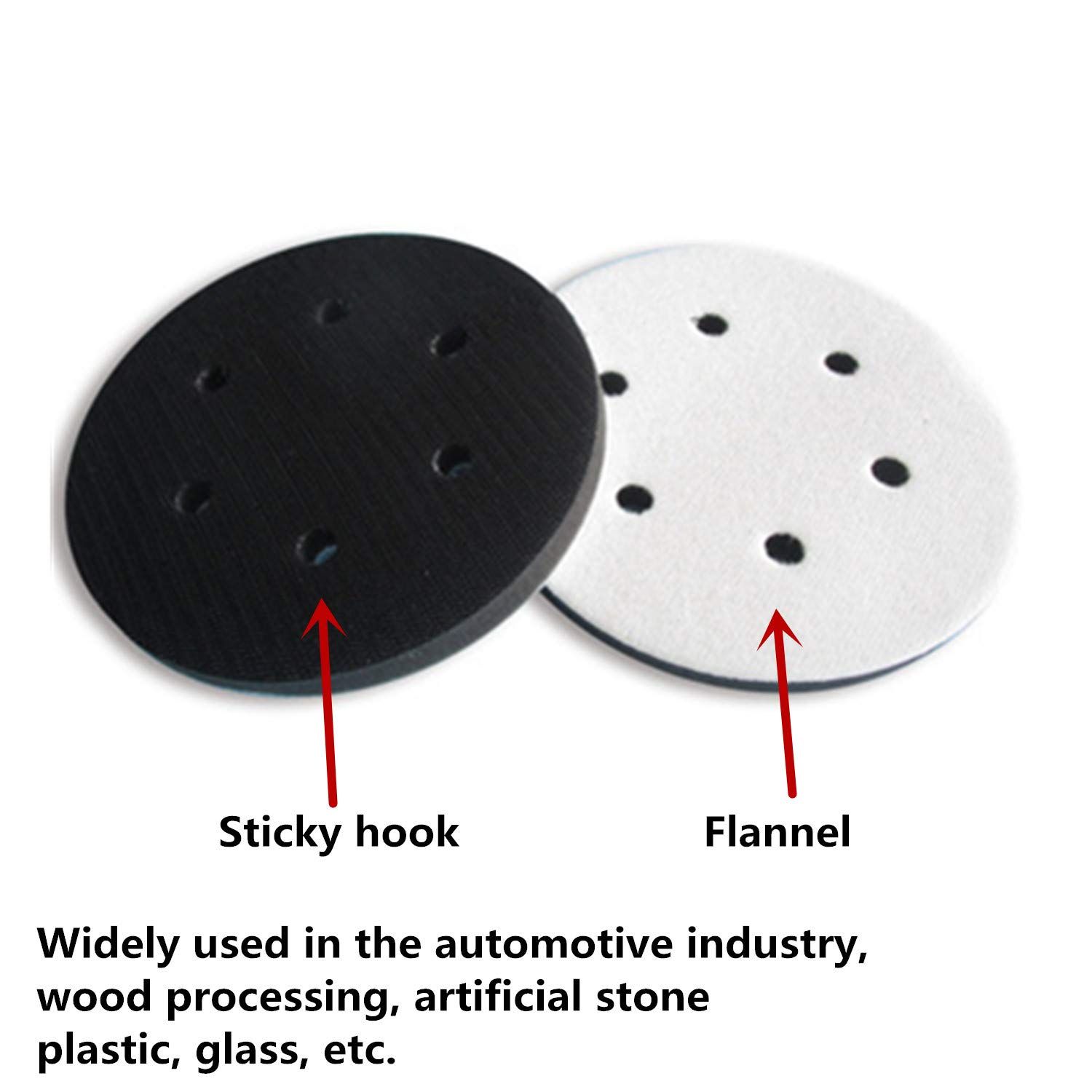PPX miękka gąbka polerska, 150 mm średnicy Soft Buffer Interface poduszka Pad do płatków szlifierskich (6 otworów)