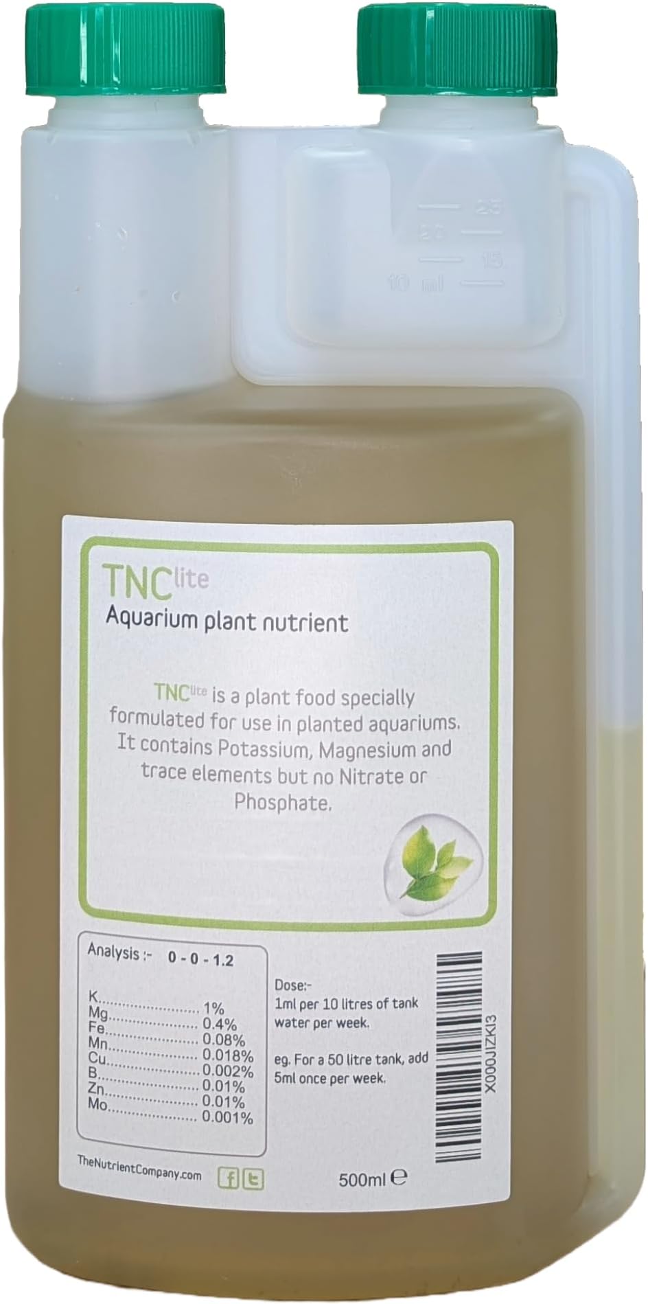 Lite - Aquarium plant food/Aquatic fertiliser WITHOUT Nitrate and Phosphate (500ml)
