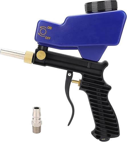 Pistola de arena con fliter, removedor portátil de óxido y pintura, herramienta de chorro de arena de capacidad de 600 cc, entrada de 14 de pulgada