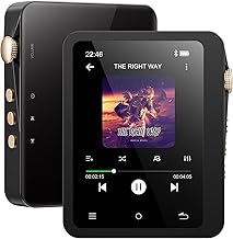 MECHEN Hi Res 128GB MP3 Player with Bluetooth 5.3, High Resolution Lossless Digital Sound, DSD DAC FLAC Player, 192Khz/24 Bit Touch Screen USB C OTG with Leather Case