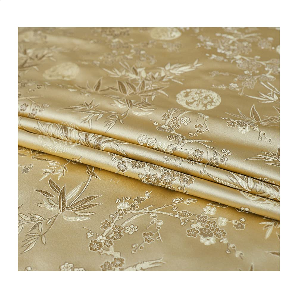 Goonsds K Brocade Fabric Cheongsam And Imono Material Satin Fabric For Sewing Diy 75Cmx50cm,