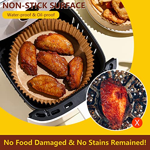 GJLPMY Forro de papel descartável para fritadeira a ar, 50 peças forros de papel antiaderente, papel