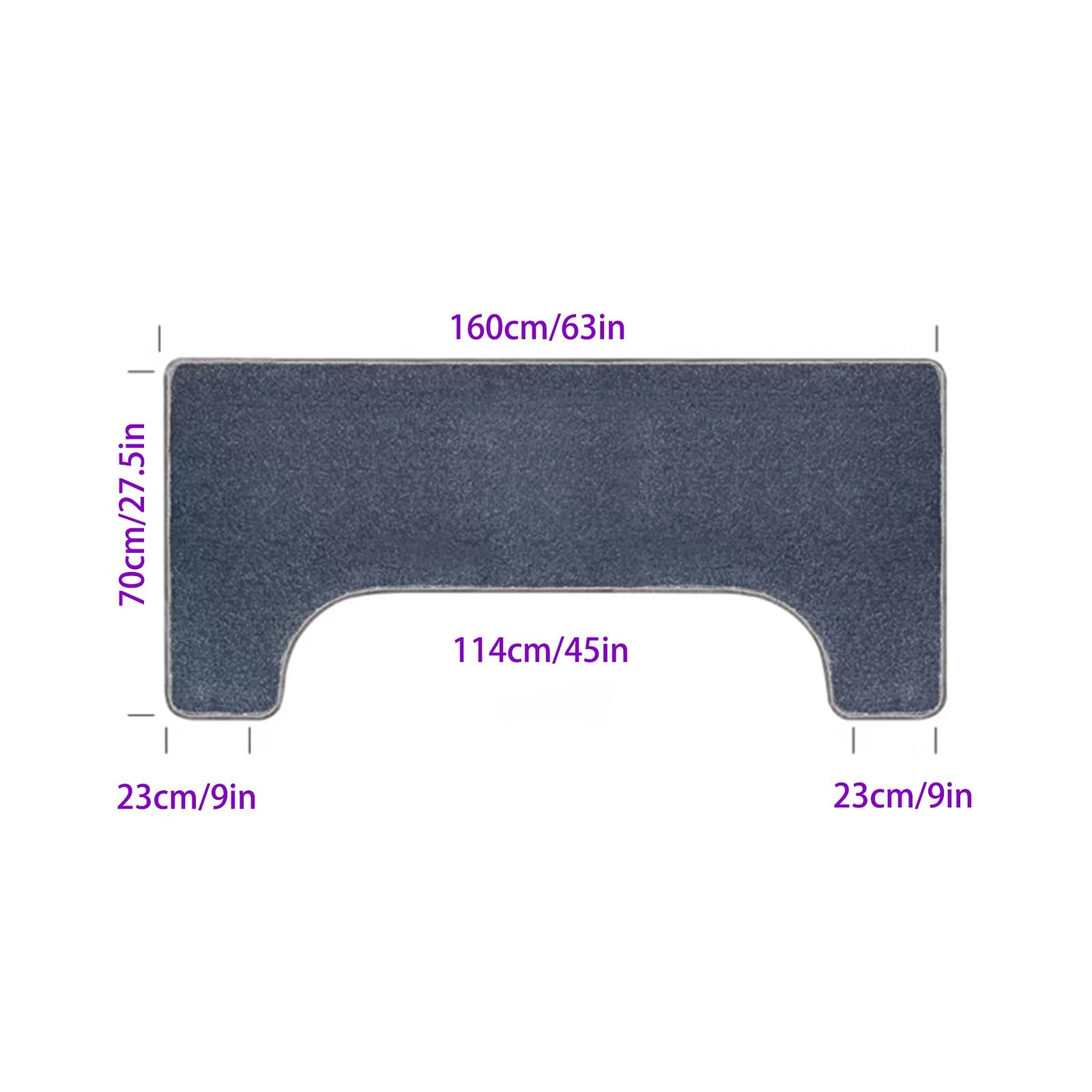 Schallschutz Klavierteppich, Schallschutz Teppich rutschfest Matte | Klavier Teppich, Antivibrationsmatte Klavier, Teppich Matte, Teppich für Schalldämmung, 160×70 cm(Brown)
