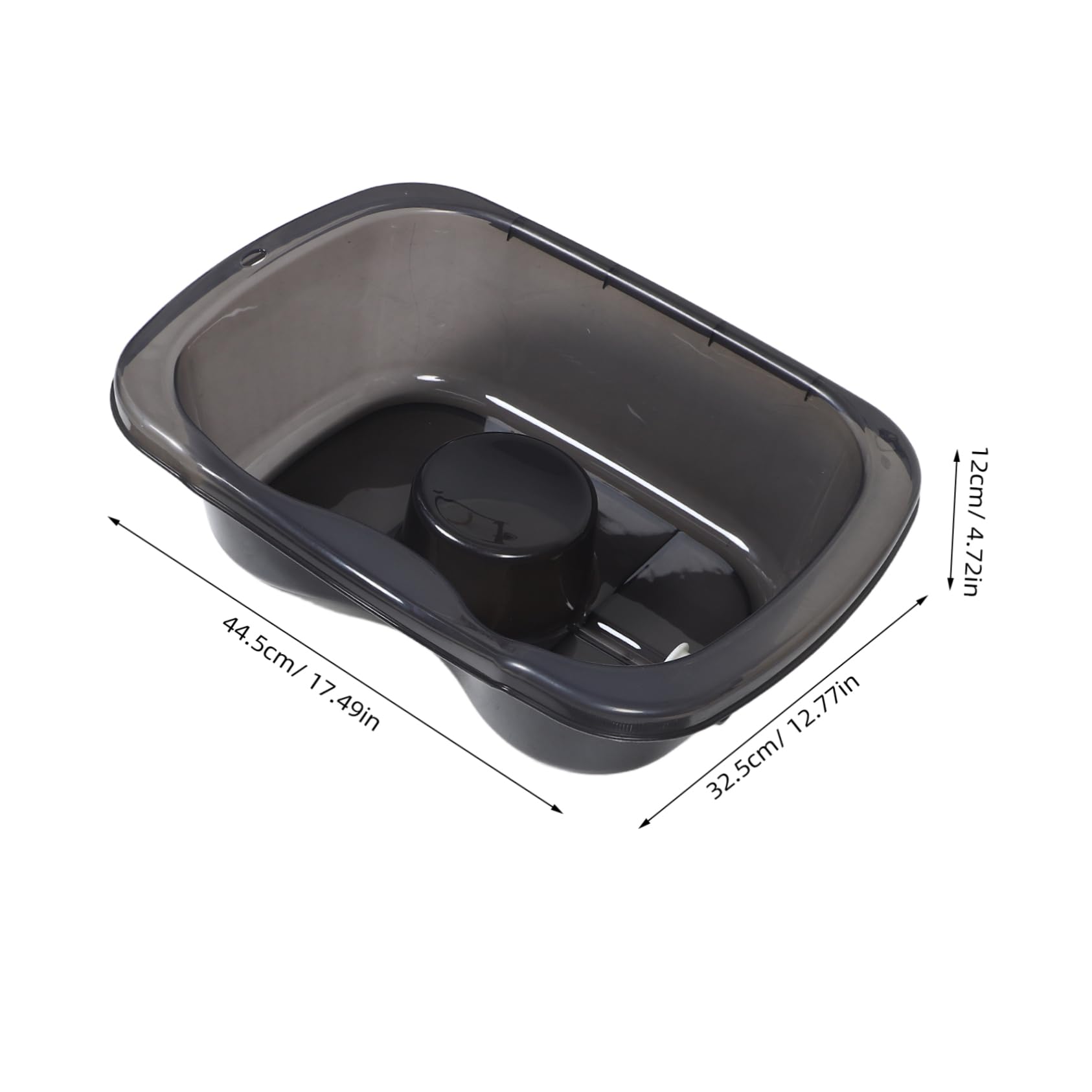 FOMIYES Lavacabezas Portátil Para Personas Mayores Lavacabezas Para Cama Diseño Transparente y Duradero