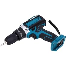Cordless Drill Driver with Bit, 10mm Drilling Diameter Battery Powered Electric Drill Screwdriver for House Maintenance, Woodworking, 100Nm, 2000r Min