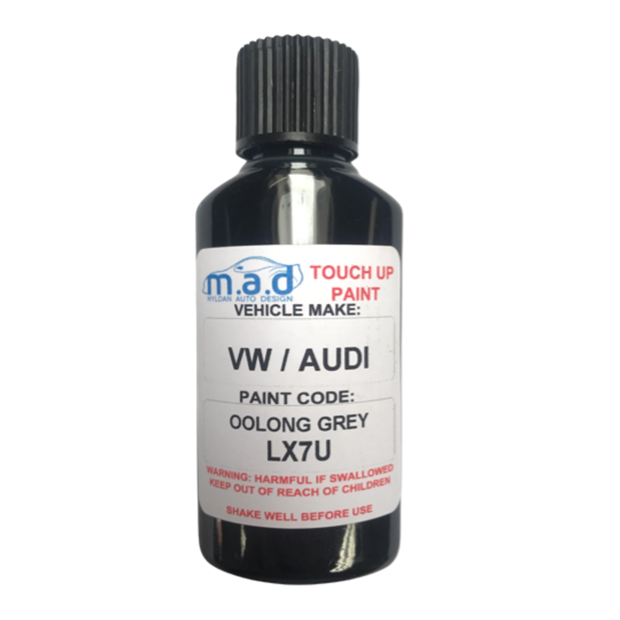 Madauto Grey Touch Up Paint For Audi Oolong Lx7u Pen Bottle Brush Repair Paint Chip Scratch (Paint + Lacquer)