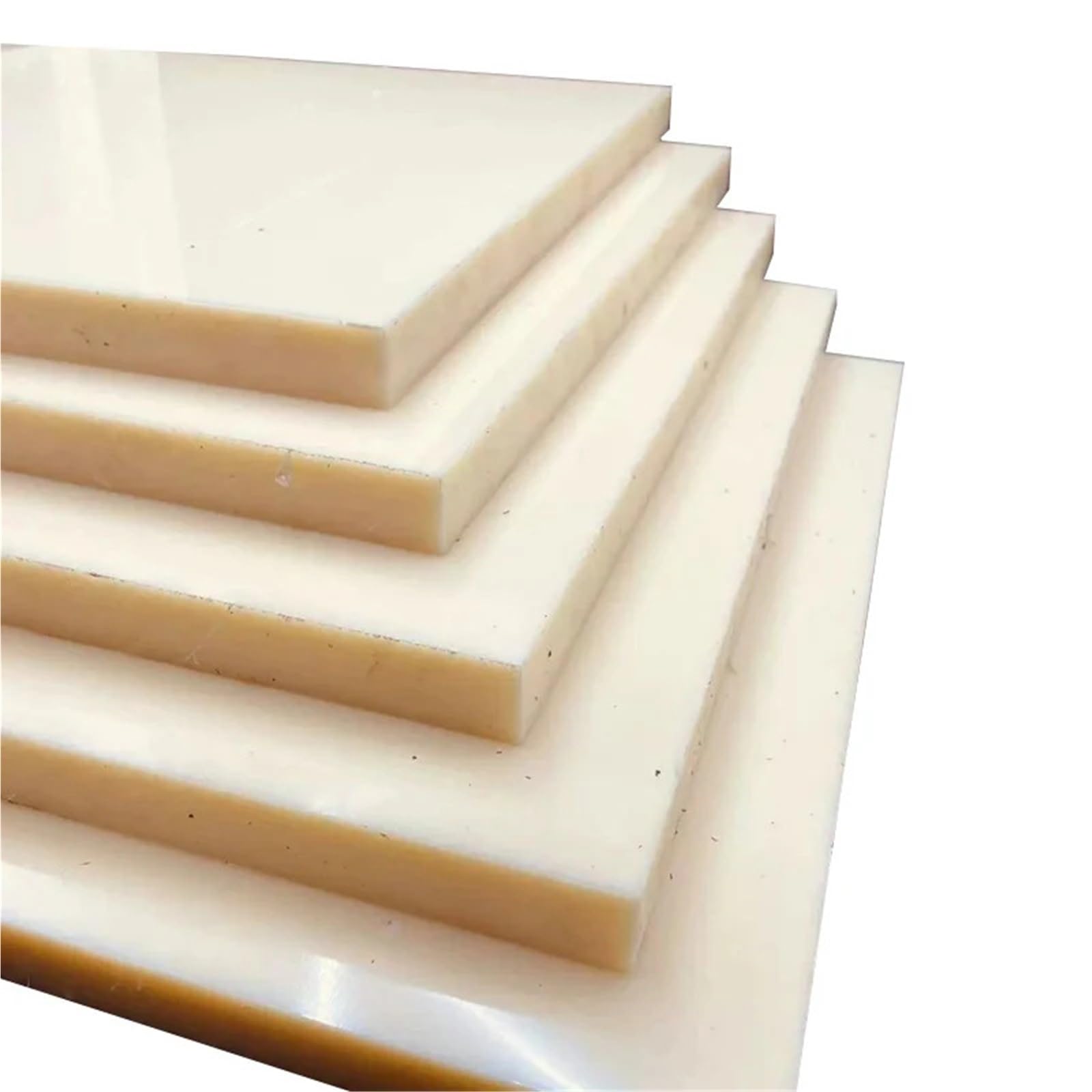 ABS-Kunststoffplatten 1–3 Stück ABS-Kunststoffplatten, 1–20 mm Dicke, CNC-Technikblech, Beige, 100 x 200, 250, 300 Bastelarbeiten