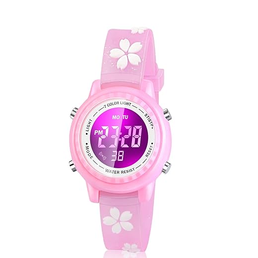 Waterproof LED Kids Watches with Alarm - Kids Toys Gifts for Girls Age 3-10