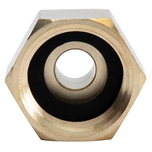 Gasherd Übergang Adapter 1/2 R auf 1/4 lks inkl. Dichtung für Gasschlauch