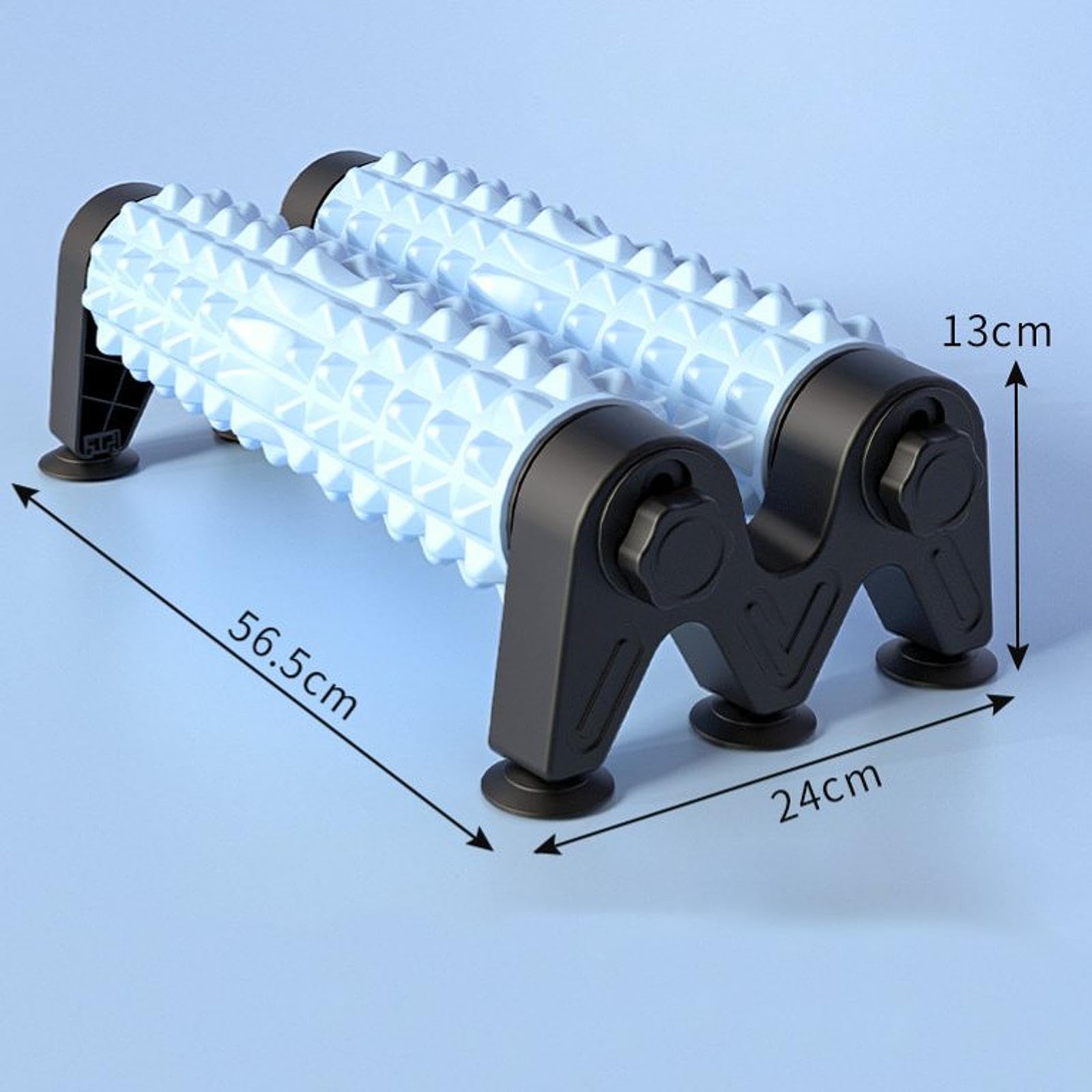Rullo Massaggio con Base Ventosa Colonna Schiuma Robusta Rullo Massaggio Attrezzo Eva Strumento Supporto Muscoli Dorso Gambe Adatto per Allenamen