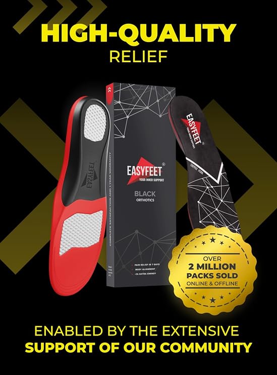 Premium Anti-Fatigue Shoe High Arch Support Insoles Men Women - Plantar Fasciitis Inserts - Orthotic Inserts Shoe Soles Standing All Day - Flat Feet Foot - Work Boot Insoles