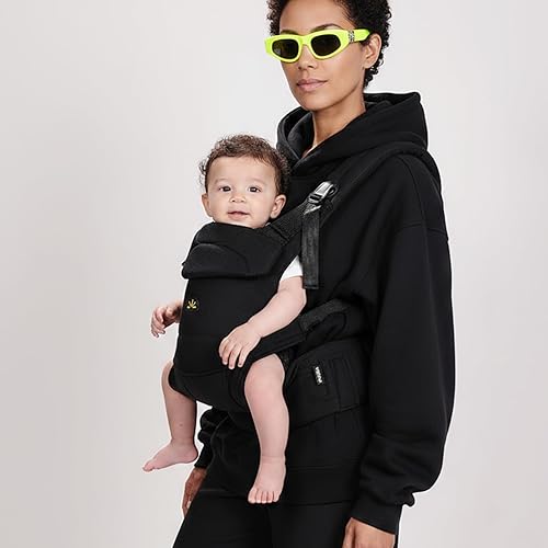 Miniatura 7 de Portabebés para recién nacidos a niños pequeños, ajustable, ultrasuave y ligero, portabebés ergonómico con soporte para la cabeza, equipo de viaje