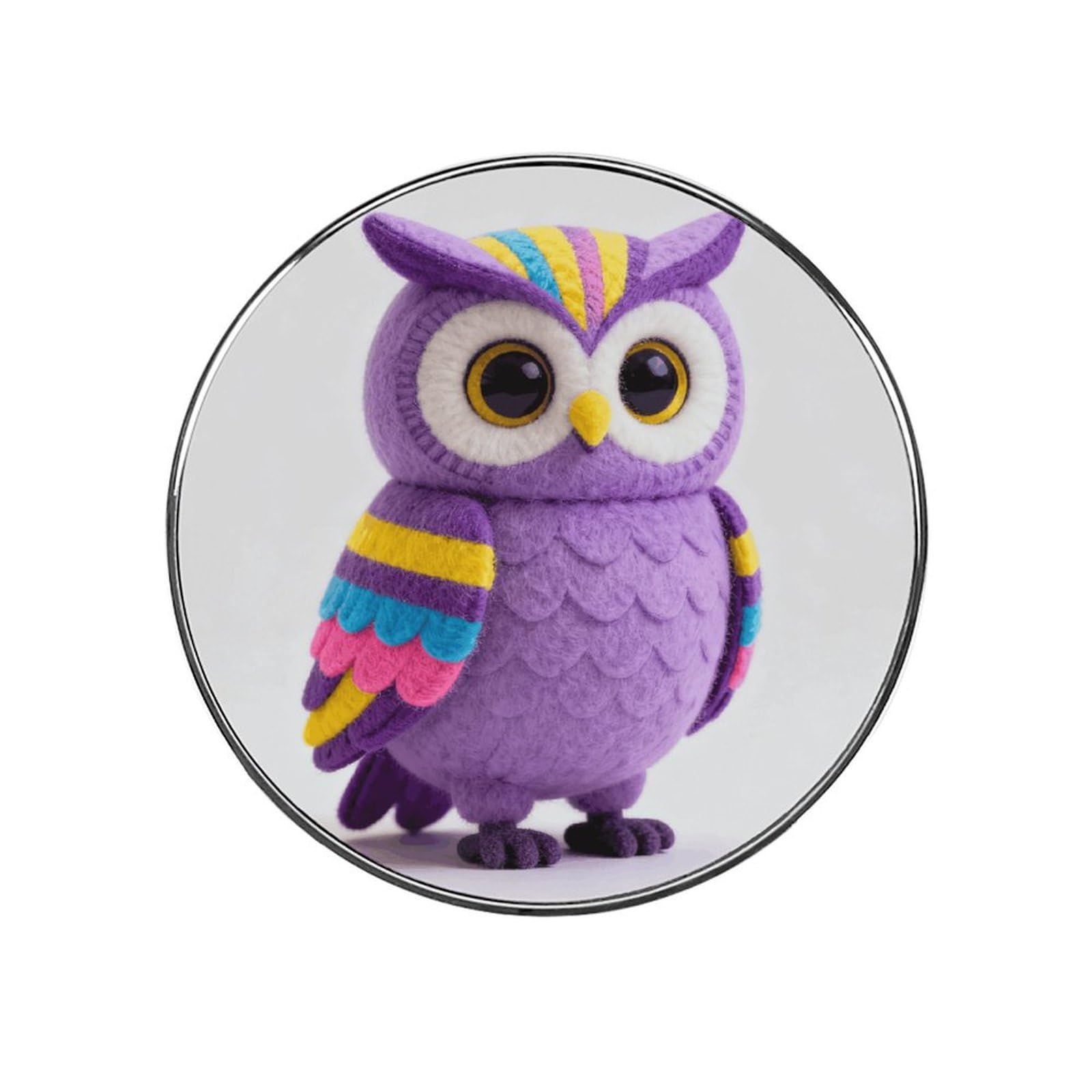 Rainbow Owl Magnetic Refrigerator Sticker Glass Strong Fridge Sticker Cute Refrigerator Magnets for Kitchen Office Whiteboard Cabinet Decorative Magnets for Gift