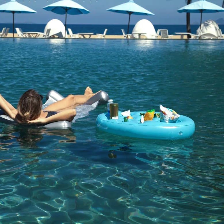 Miniatura 4 de Accesorios de piscina para adultos con gran capacidad multiusos, soporte para bebidas flotadores, para piscinas y jacuzzis