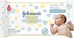 Lenços Umedecidos JOHNSON'S® Baby Recém Nascido, 48 unidades