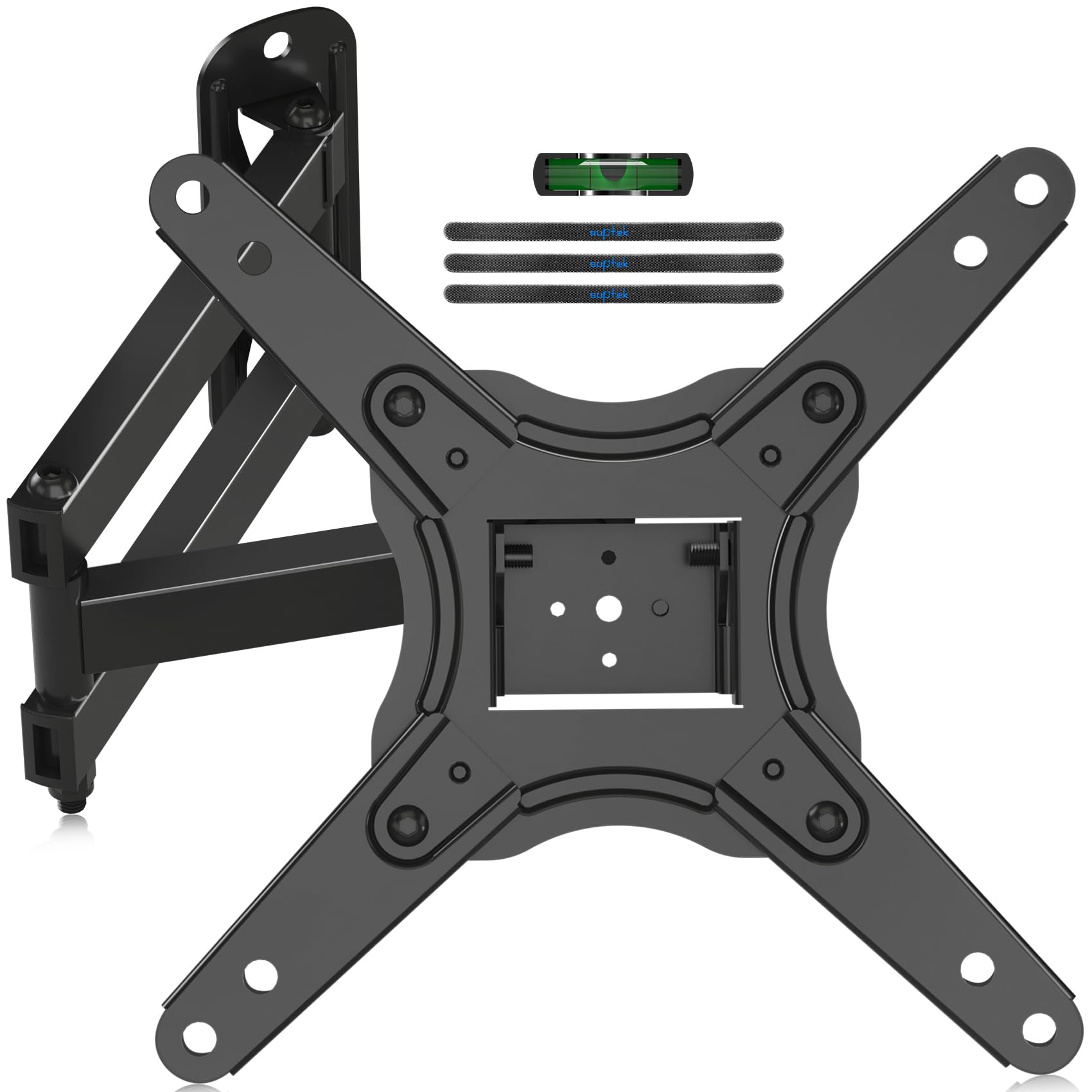 Suptek TV Wall Bracket for 13-43 inch TVs up to 20kg, Full Motion Monitor Wall Mount with Rotate Swivel Tilt & Extended Articulating Arms, Max VESA 200x200mm MA1345