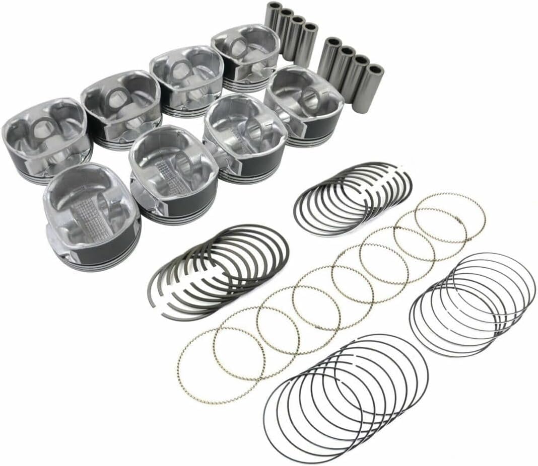 Piston & Ring Kit for 2009-2019 Chrysle Dodge Jeep Ram 5.7L V8 OHV 16V Naturally Aspirated Fit for Ram 1500/1500 Classic 2500 3500 Challenger Charger 300 Commander Durango Grand Cherokee