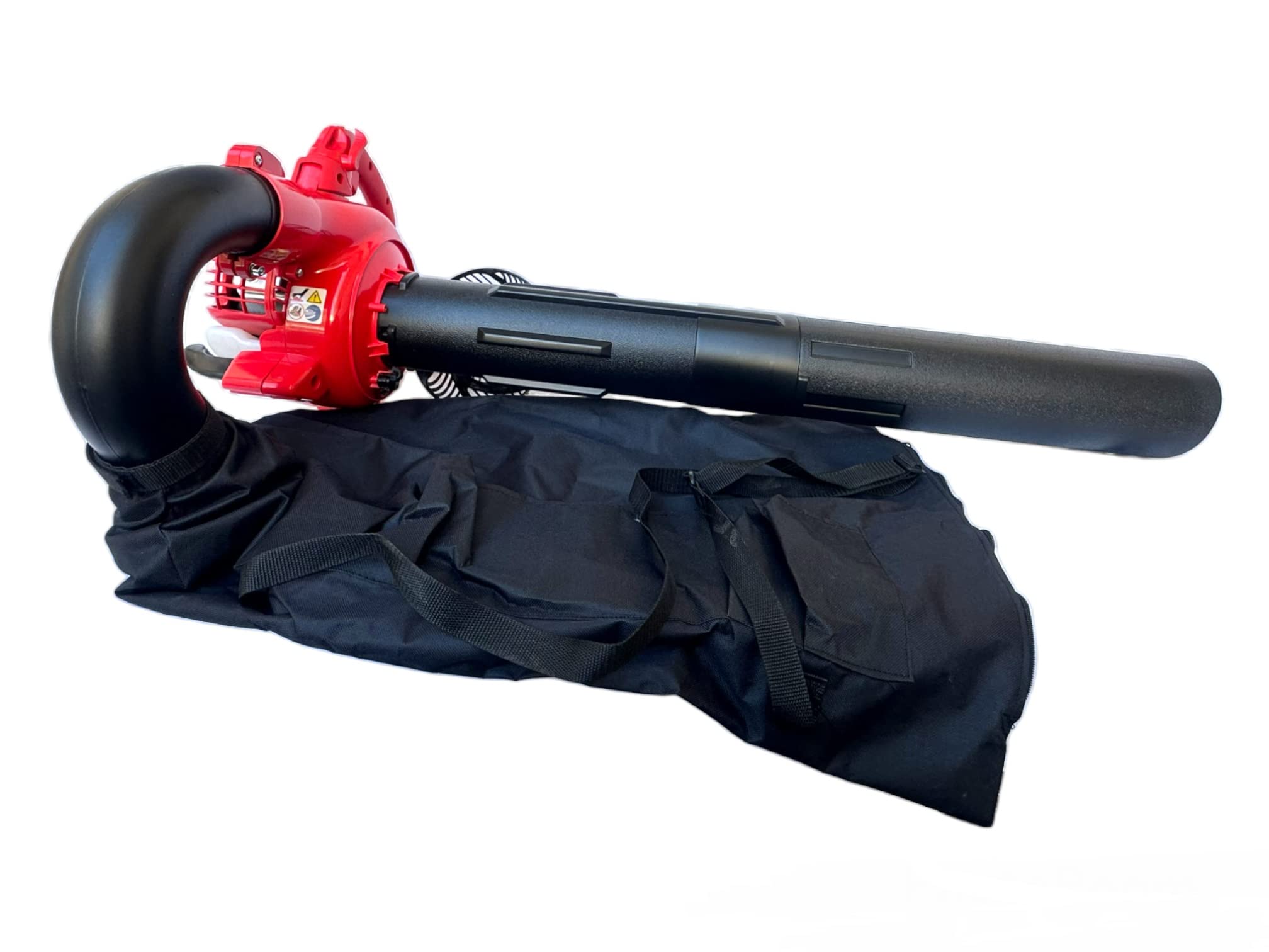 Soffiatore a Scoppio da Giardino 3 in 1 Motore da 2 Tempi 43CC 7500rpm Aspiratore Trituratore e Soffiatore Aspirafoglie con Sacco di Raccolta 50LT ideale per Manutenzione Spazi Esterni