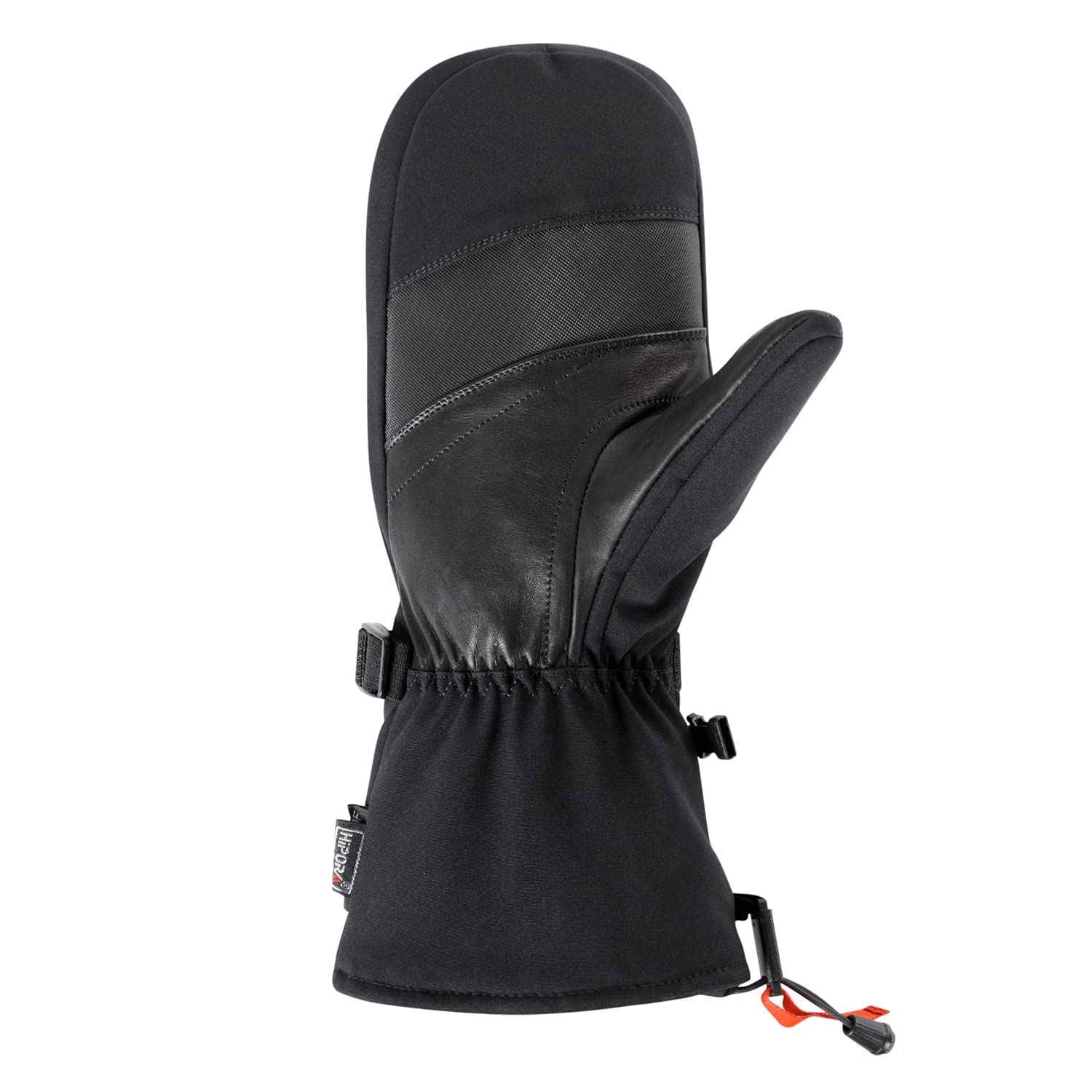 ORISH Black Winter Fingerless Gloves Knitted Convertible Touchscreen Fleece Mittens for Men (Dark Blue-Mitten)