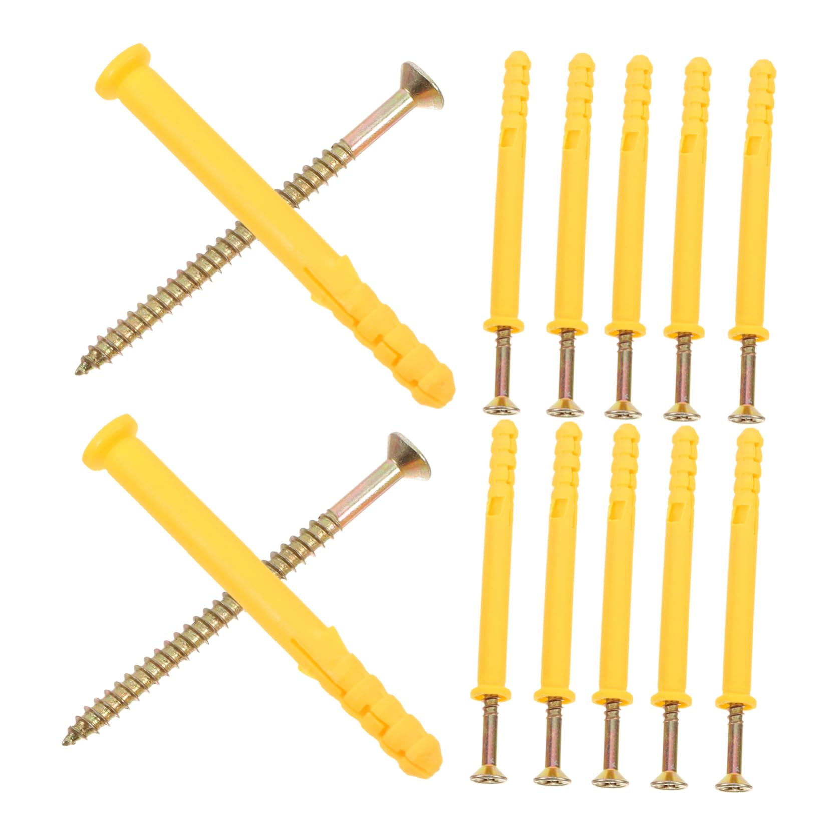 LIFKOME Dry Wall Anchor Set 20pcs Plastic Expansion Screws Stainless Steel Bolts for Mounting