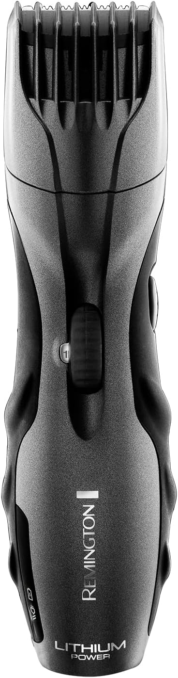 Remington Lithium Barba Beard Trimmer - Advanced Ceramic Blades, 9 Length Settings, Pop-up Trimmer, Comb Attachment, 60-Minute Runtime, Cordless - MB350L