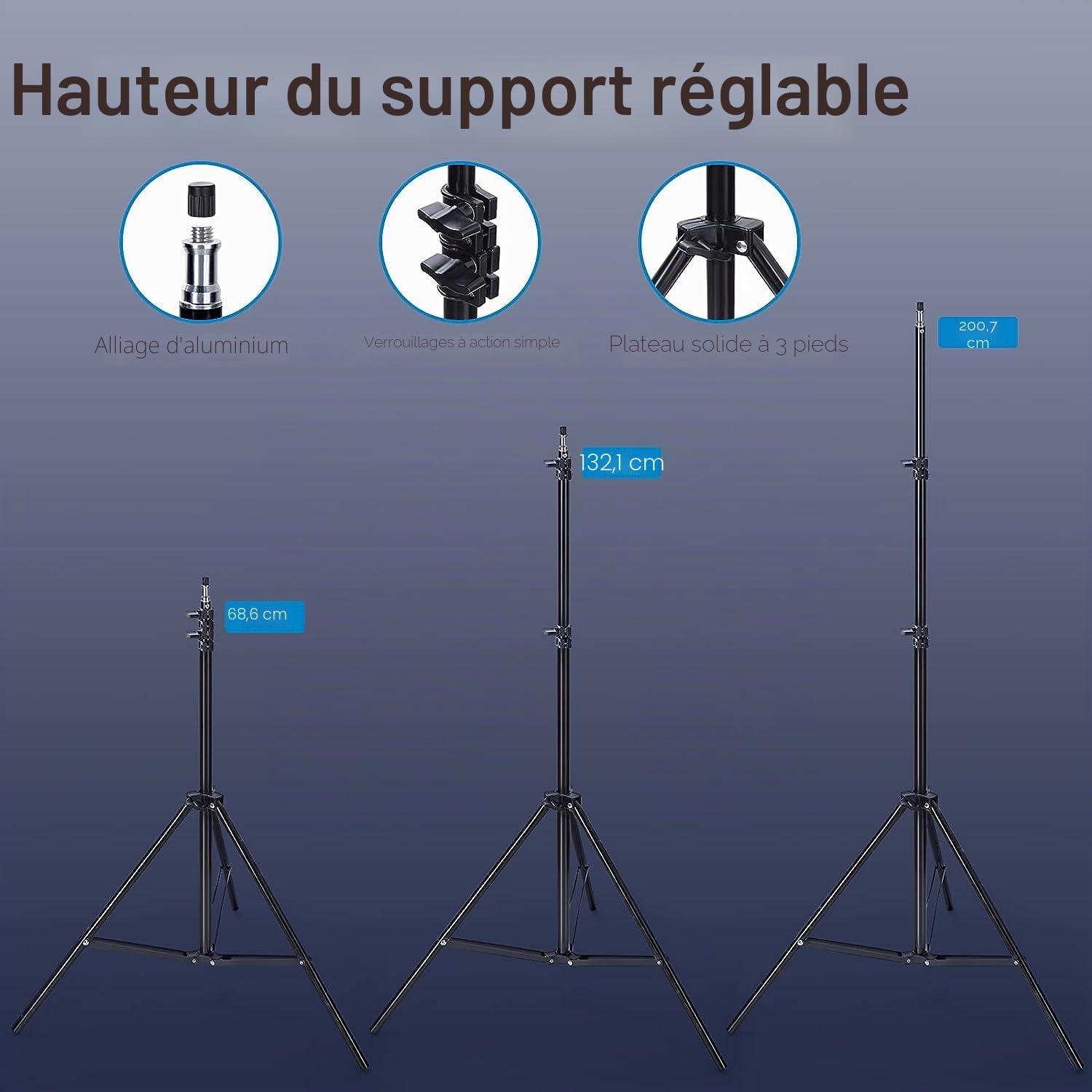 OMBAR 135W Softbox Kit Éclairage avec 2 Softbox 50x70cm et 2 Ampoules E27 5500K, Kit d'éclairage Photographie avec Un Sac de Transport pour Portrait, Objet, Photo de Mode et à l’Enregistrement Vidéo