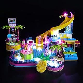 Briksmax Led Lighting Kit for Andrea's Pool Party - Compatible with Lego 41374 Building Blocks Model- Not Include The Lego Set