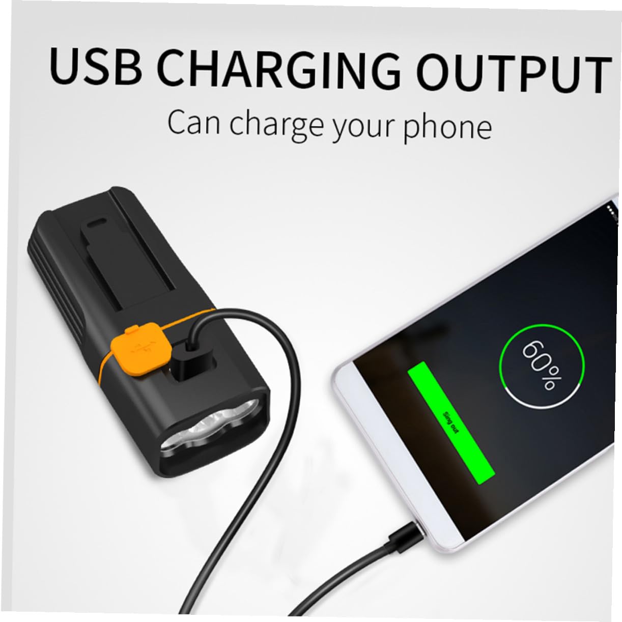 SUPVOX Luci Bicicletta LED Ricaricabili USB Batteria 2400mah Impermeabili Ipx5 in Silicone e PC Facili da Installare per Illuminazione Anteriore e Posteriore