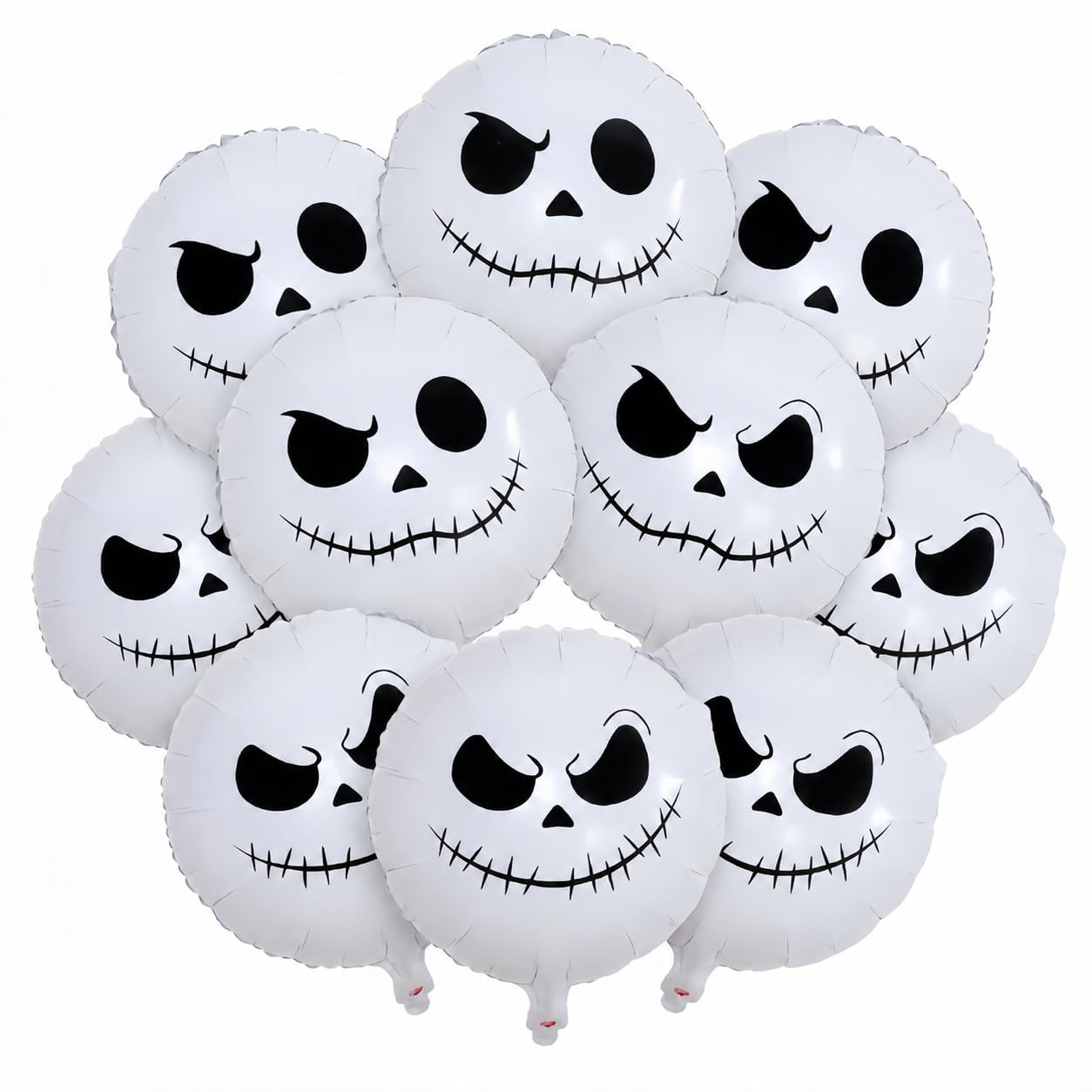 Photo 1 of Govpy Halloween Skull Foil Balloons Kit, 18 Inch