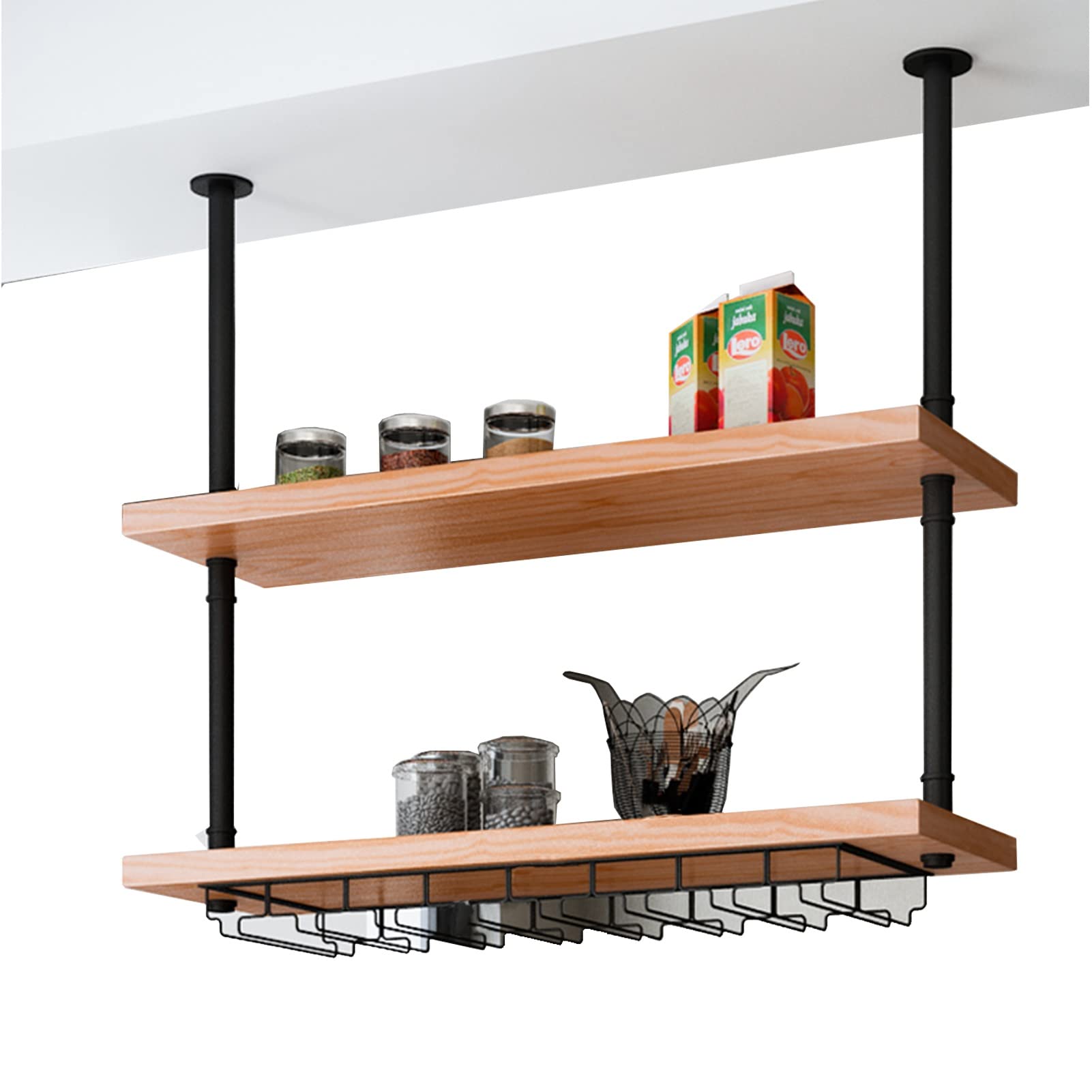 Casier à vin de style européen pour décoration de table et cuisine ouverte conviviale
