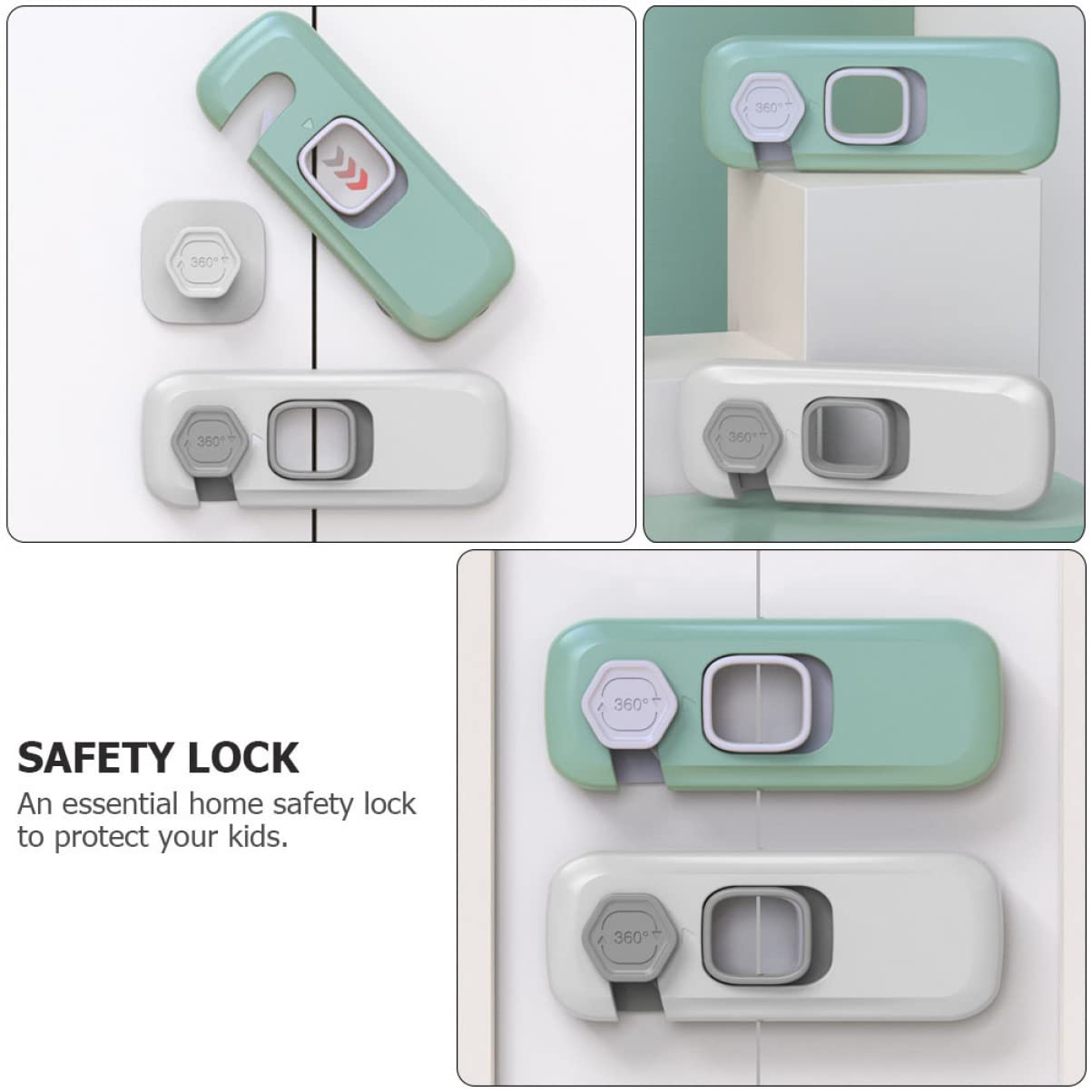 Baluue 10 Stk öffnen Sie das Türschloss Backofen Sicherheitsschlösser für Fenstersicherheit Magnet protect schutzzelt Schubladenschloss für Kinder -Sicherheitsschlösser Einfach Möbel