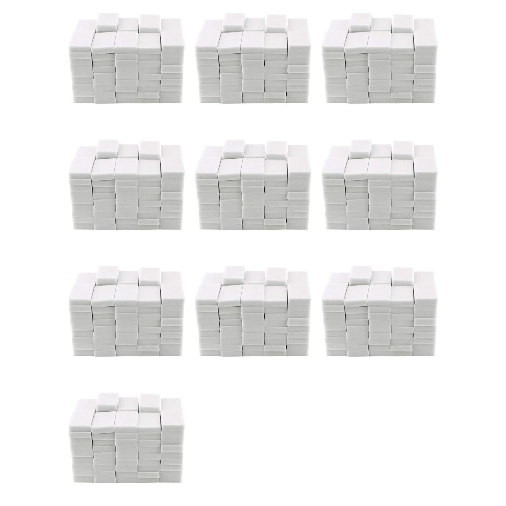 Vjsujehgy Magic Cleaning Sponges Eraser, Household Sponge Eraser Cleaner Foam Cleaning for Kitchen, Furniture, Car, (500 Pack)