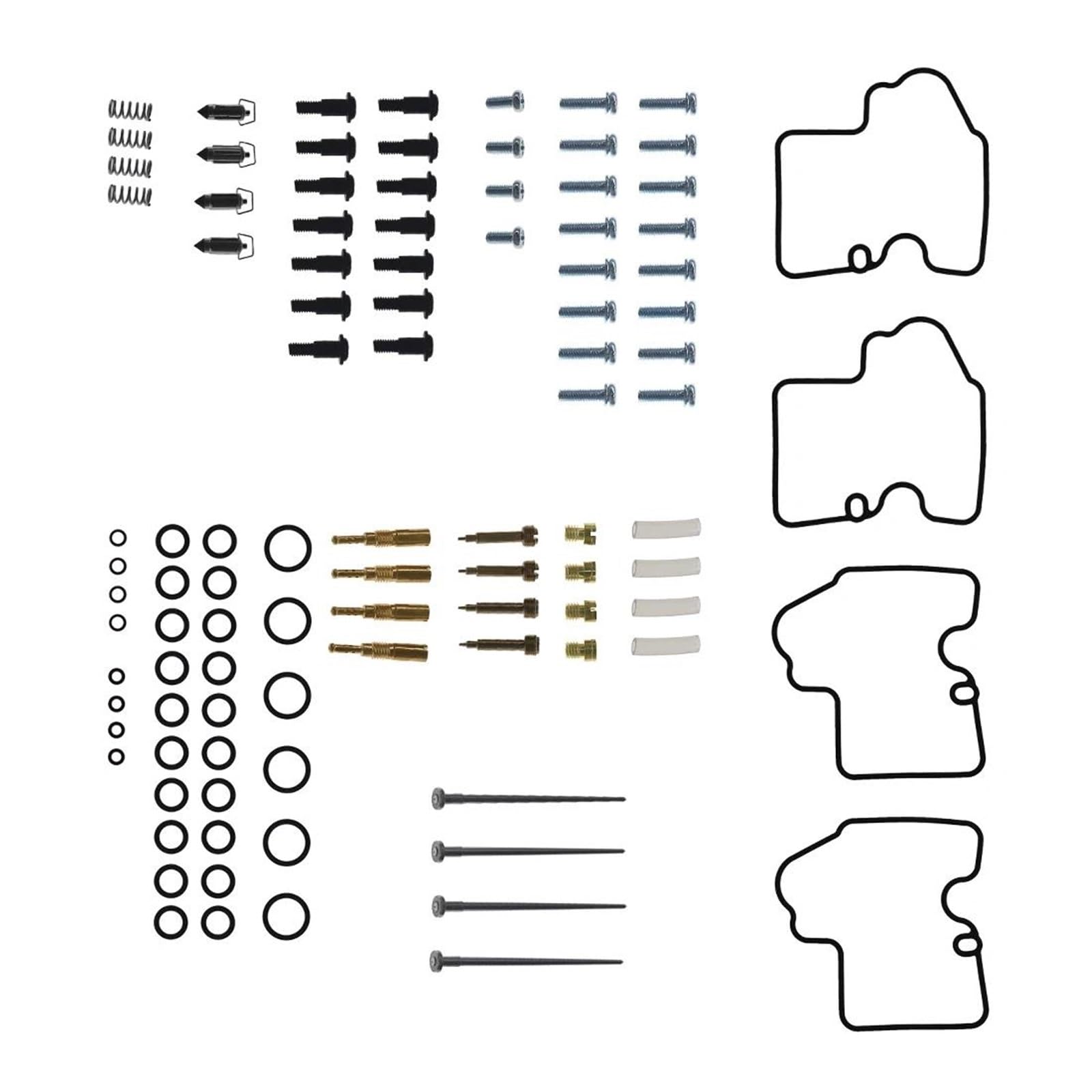 Kit De Réparation Carburateur, Joints, Gicleurs, Convient Pour Yamaha YZF R6 600 1999-2002, 4 Ensembles/lot, Piston Du Système Carburant Diaphragme pompe