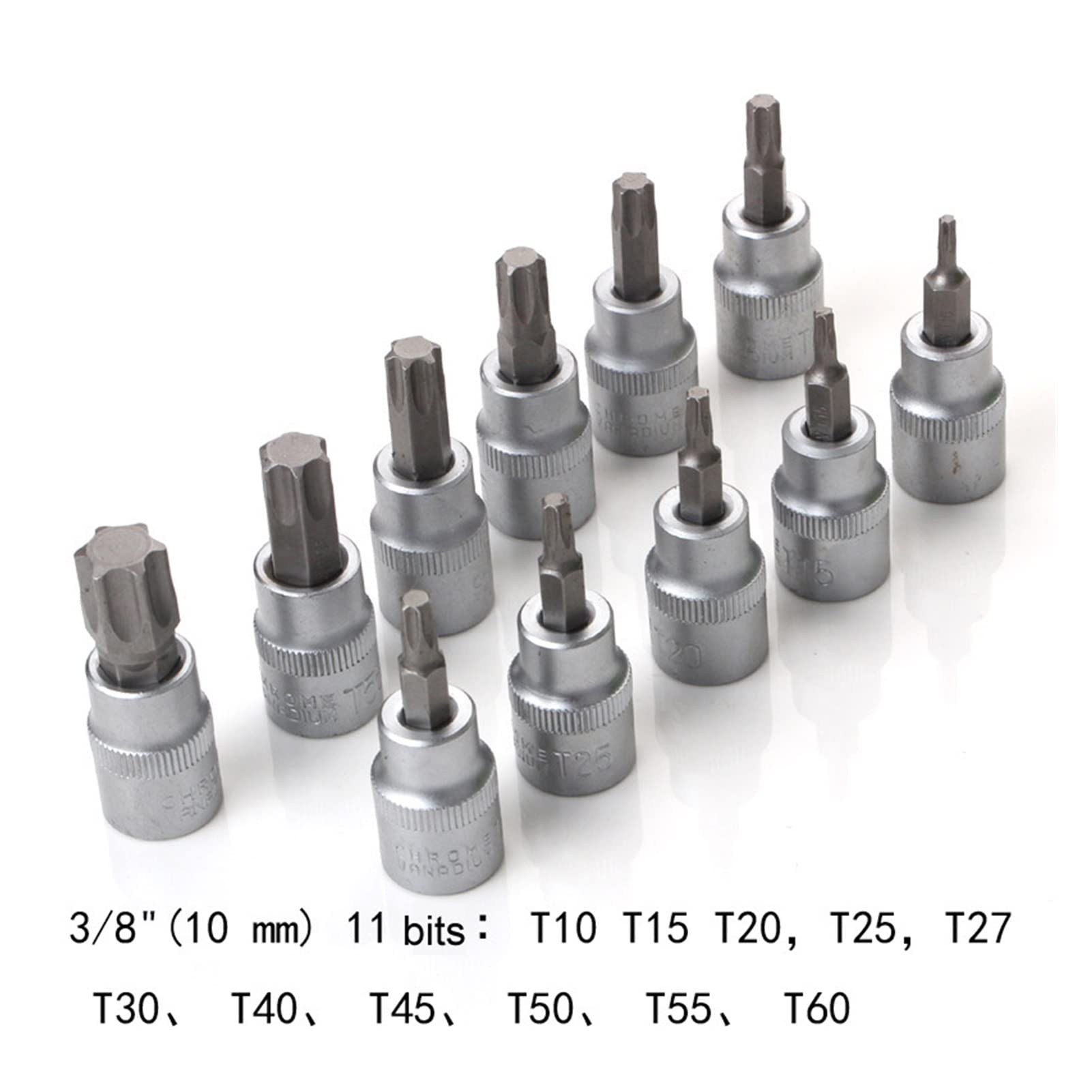 yaoqijie Gniazdo Torx Star Set & Bit Male Kobieta E Gniazda z Torx Narzędzie Ki, zewnętrzny moment obrotowy Gniazdo Ustaw narzędzie do naprawy silnika lasting (Color : 29PCS)