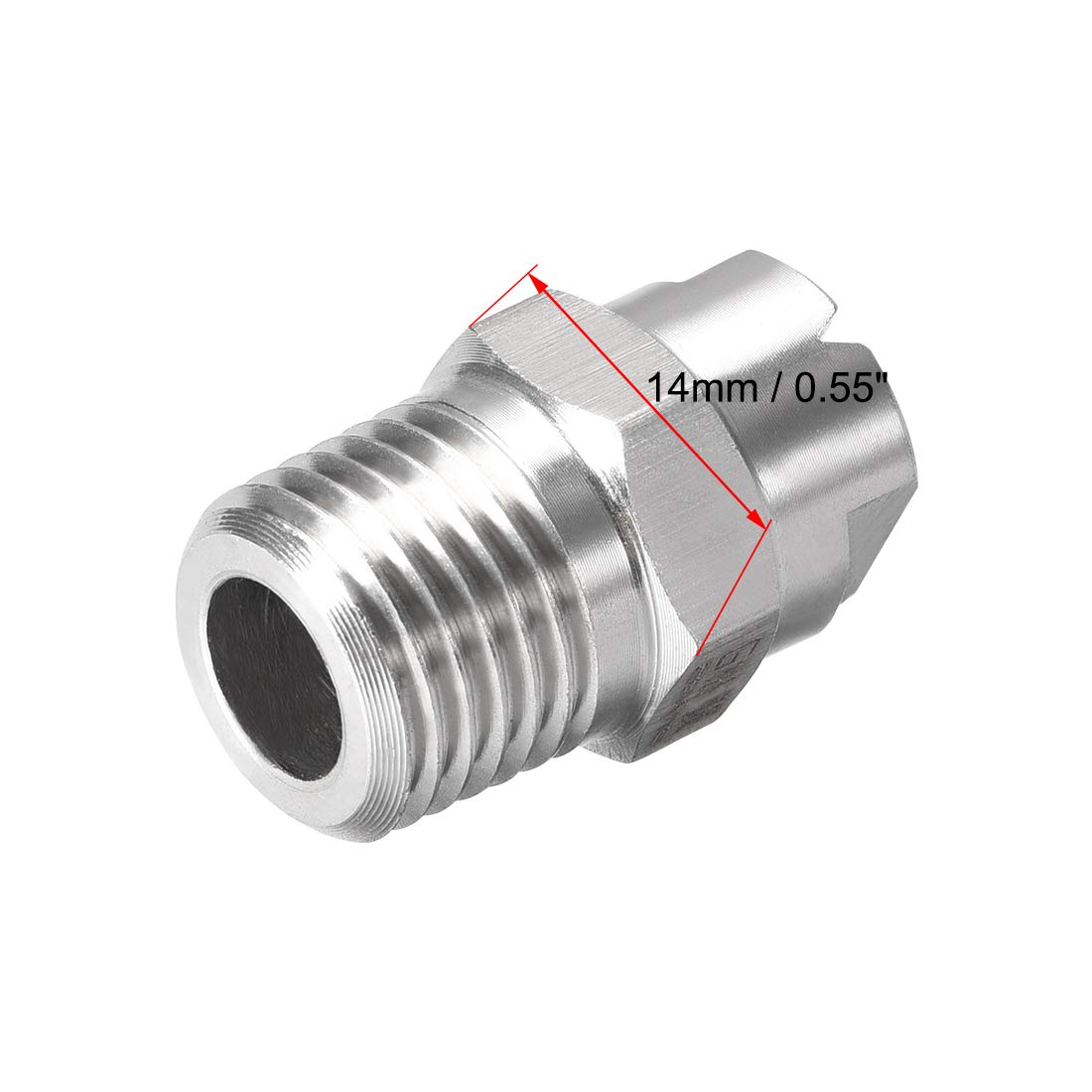 Buse à Jet Plat En Inox 304 - 65° - Filetage 1/4" (3.6 Mm) - Pour Nettoyeur Haute Pression - Lot De 10 - 5