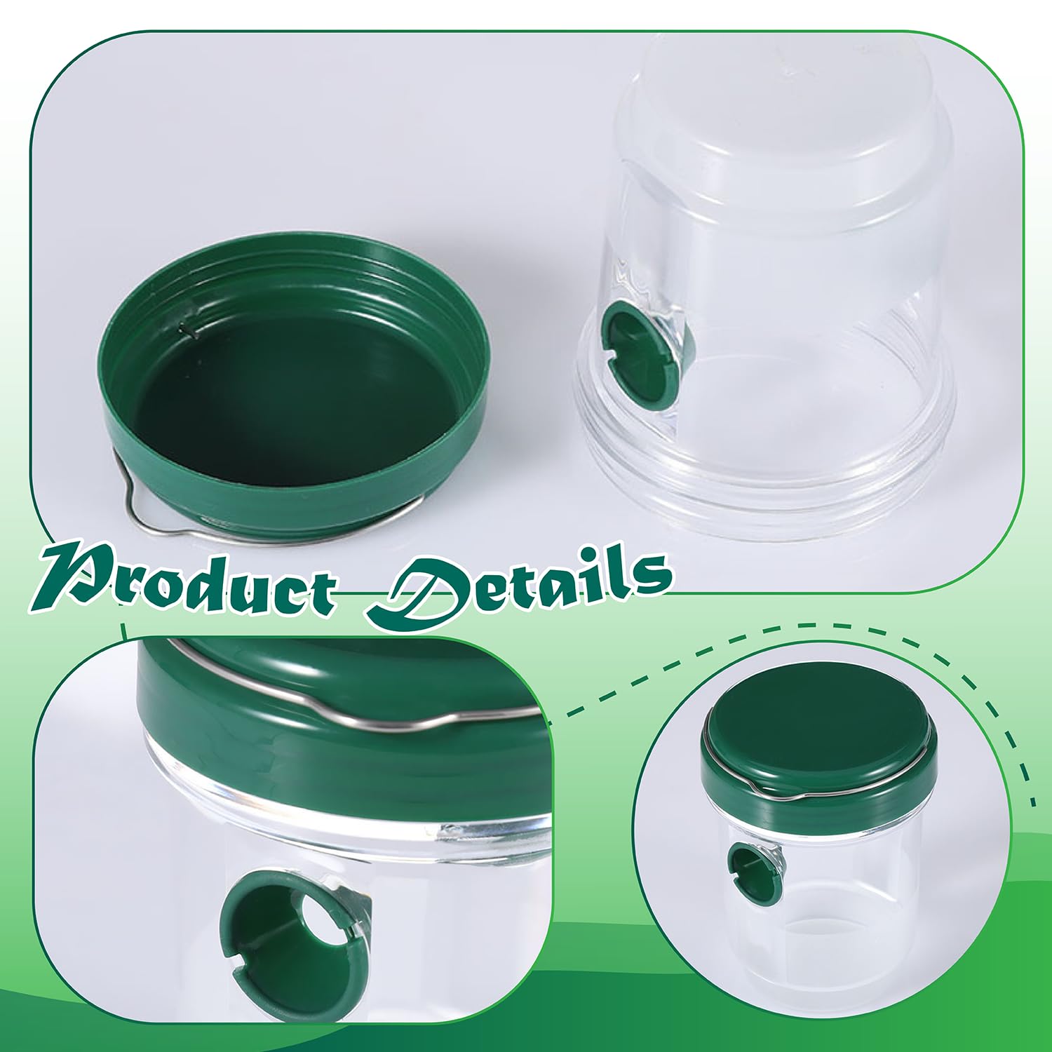 3 Piezas Trampa para Avispas Viva, Trampa Avispas Exterior Jardin Balcon, Trampa Avispa Exterior, Atrapador de Avispa para Jardín, Balcón y Camping, Sin Productos Químicos