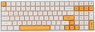 EPOMAKER Honey-Milk 140 Keys XDA Profile PBT Dye Sublimation Keycaps Set for Mechanical Gaming Keyboard, Compatible with Cherry Gateron Kailh Otemu MX Structure (XDA Profile, Honey Milk Keycaps)