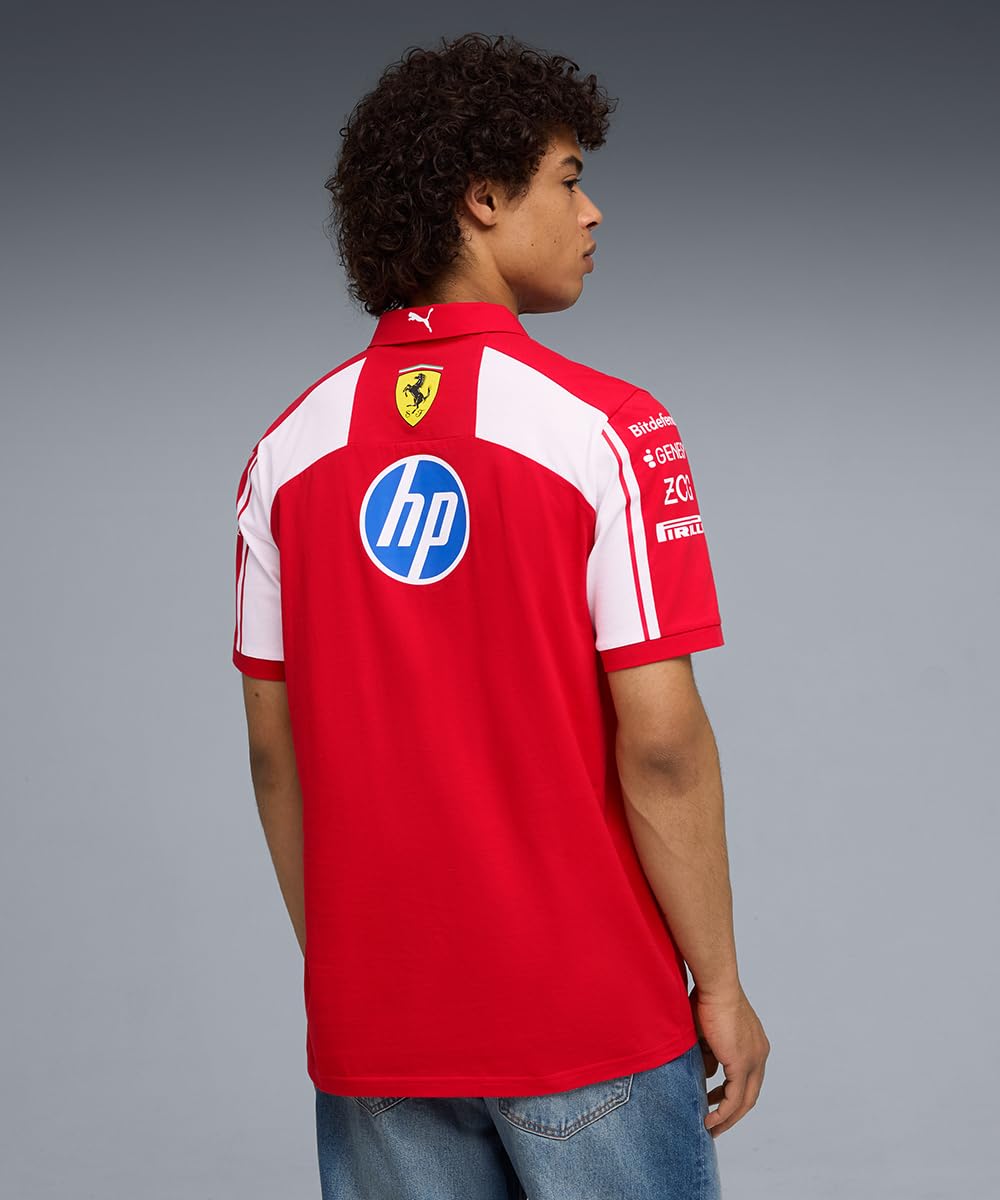 PUMA Scuderia Ferrari F1 2026 Polo Team Uomo - Rosso