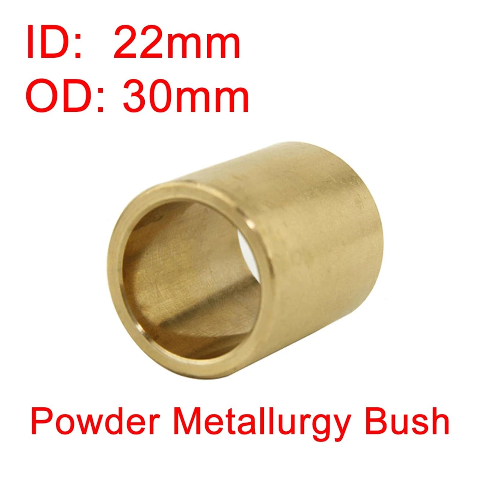 4/10PCS Cuscinetto Poroso Metallurgia Delle Polveri Bronzo Olio Bush Guida Manicotto ID 22 MILLIMETRI 22X30X20 25 28 30 32 35 di Precisione Base In Rame(10pcs,22X30X25)