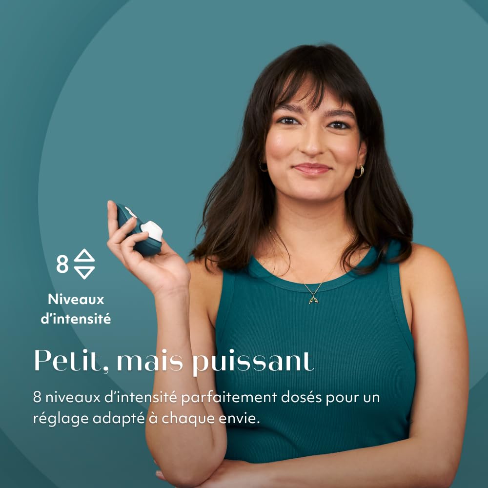 Womanizer Liberty 2 Suceur de Clitoris Pleasure Air discret | Sex Toy aspirant 8 intensités | Stimulateur clitoridien à succion femme et couple | Étanche & Rechargeable | Coque de voyage | Pétrole