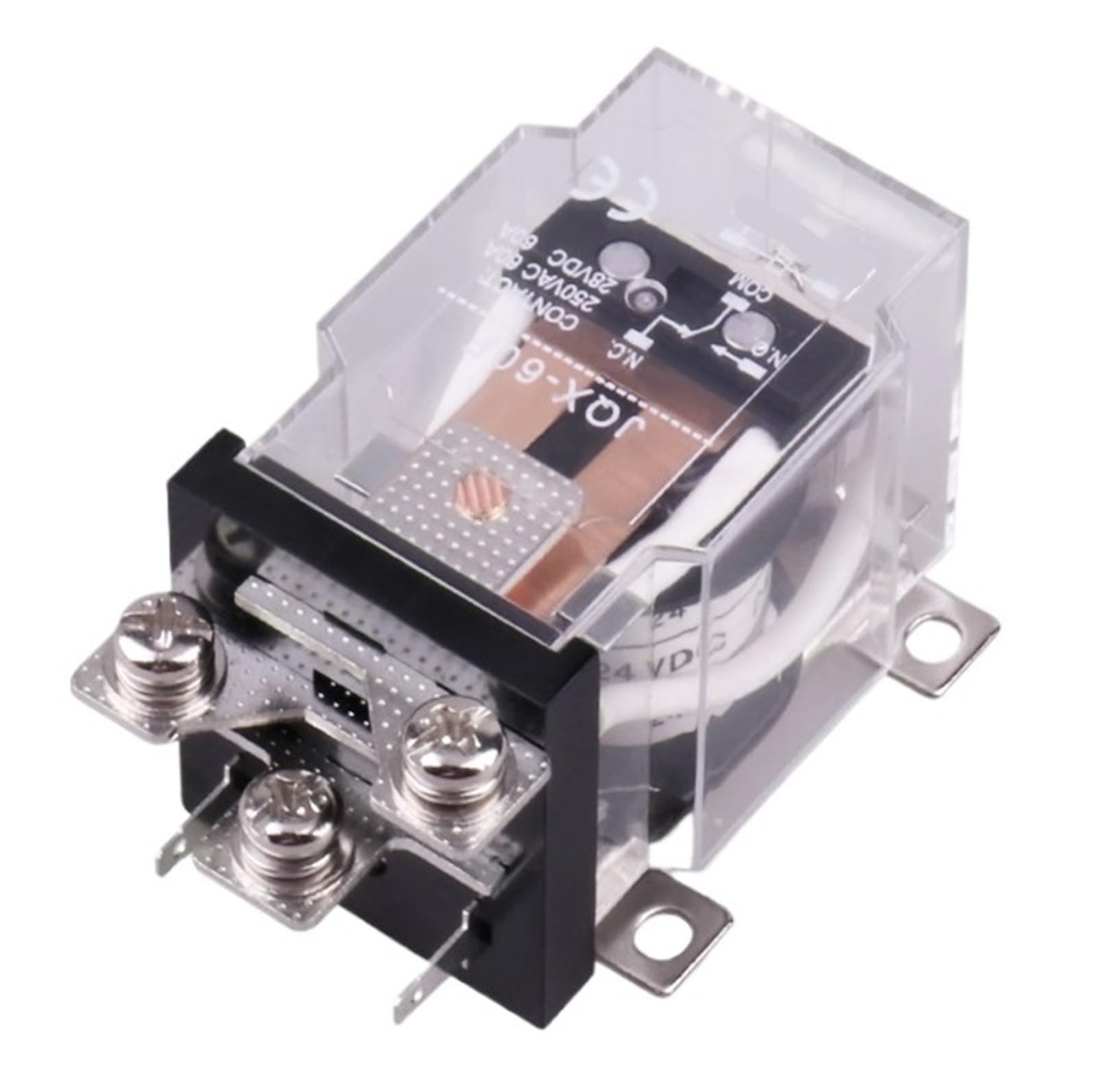 Relais de puissance JQX-60F 1Z 60A 220V AC bobine 12V pour circuits industriels