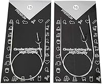 Vista 4 de 11 Uds. 43/65/31.5 in de varios tamaños de acero inoxidable Circular Aguja de tejer Artesanía Suéter Tejer Agujas de Tejer Artesanías (31.5 in)