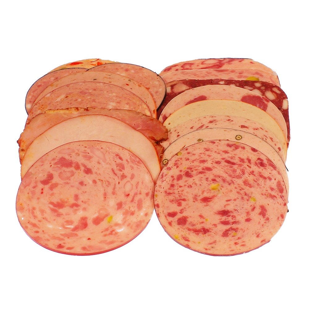 Aufschnittwurst verschieden sortiert 4 x 1/2 Wurst a ca. 1.200 g, 4.800 g
