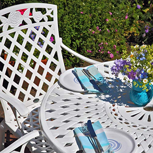 Buy Lazy Susan MIA 90cm 2 Seater Round Garden Table, Maintenance Free