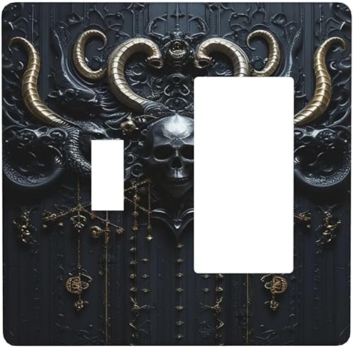 Miniatura 105 de Cubiertas Decorativas para Tomacorrientes Boho Floral Beige Flor y Hoja Botánico 1 Gang Interruptor de Luz Dúplex Placa Cubierta Placas de Boho