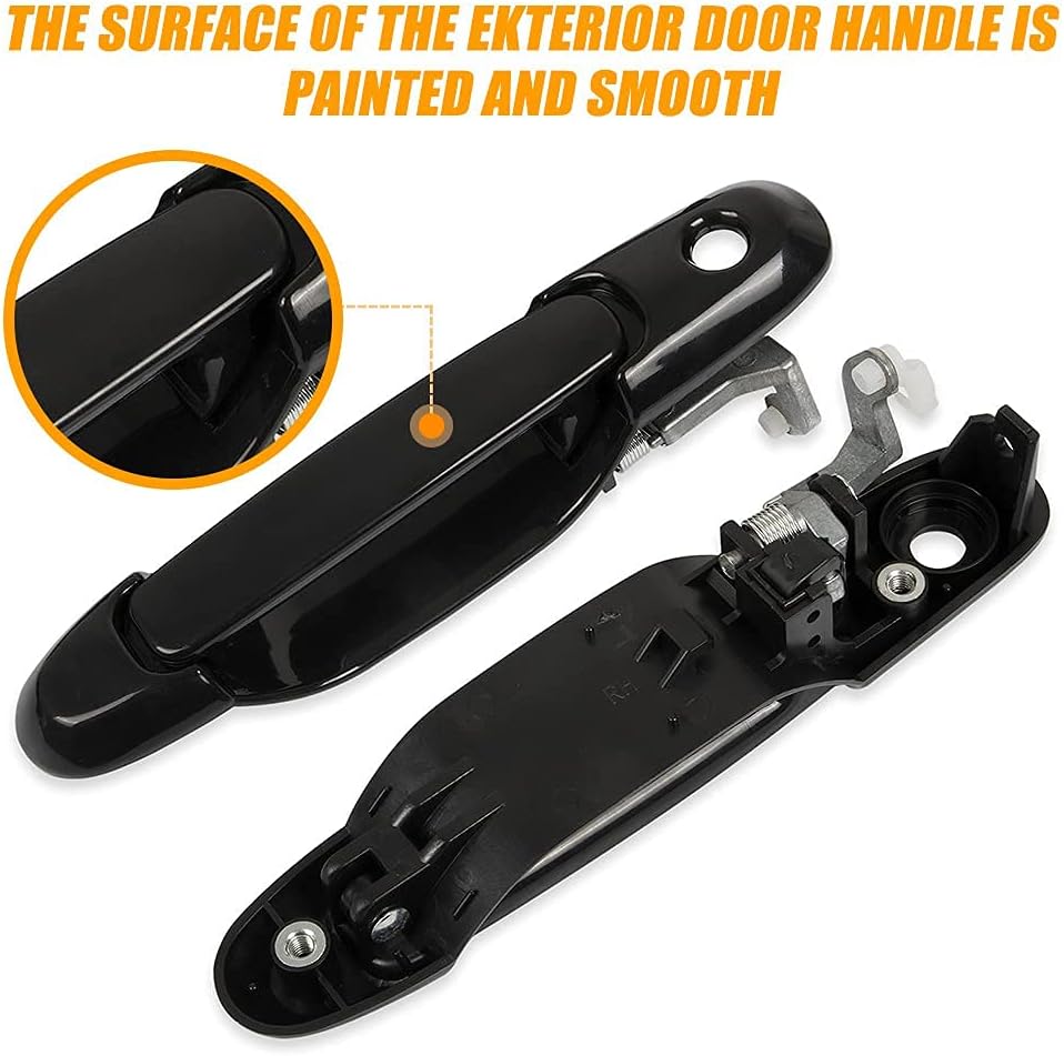 RANSOTO Door Handles Compatible with Toyota Sienna 1998-2003 Exterior Interior Front Left Driver Right Passenger Side Tailgate Handle Replaces 80850 80357 80359 80533 80504 79600 Set of 7
