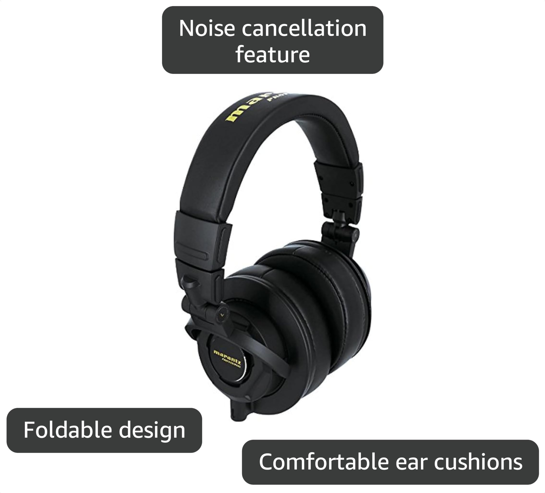 Amazon.com: Marantz Pro MPH-2 Monitor Headphones, Enclosed, Wired