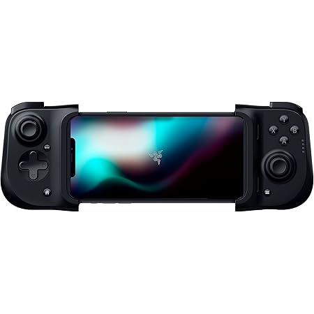 Razer Kishi Mobile Game Controller/Gamepad for iPhone iOS: Works with Most iPhones - Xbox Game Pass Ultimate, xCloud, Stadia, GeForce Now, Luna - Lightning Port Passthrough - MFi Certified